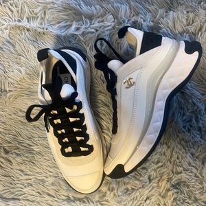 Chanel Trainer - white & black. Never worn.